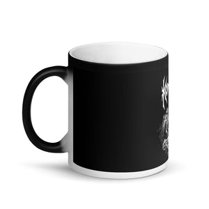 KONKHRA - COFFEE IS SACRED (Matte Black Magic Coffee Mug)