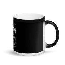 Load image into Gallery viewer, KONKHRA - COFFEE IS SACRED (Matte Black Magic Coffee Mug)